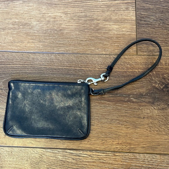 Coach Black Leather Wristlet - Picture 2 of 4